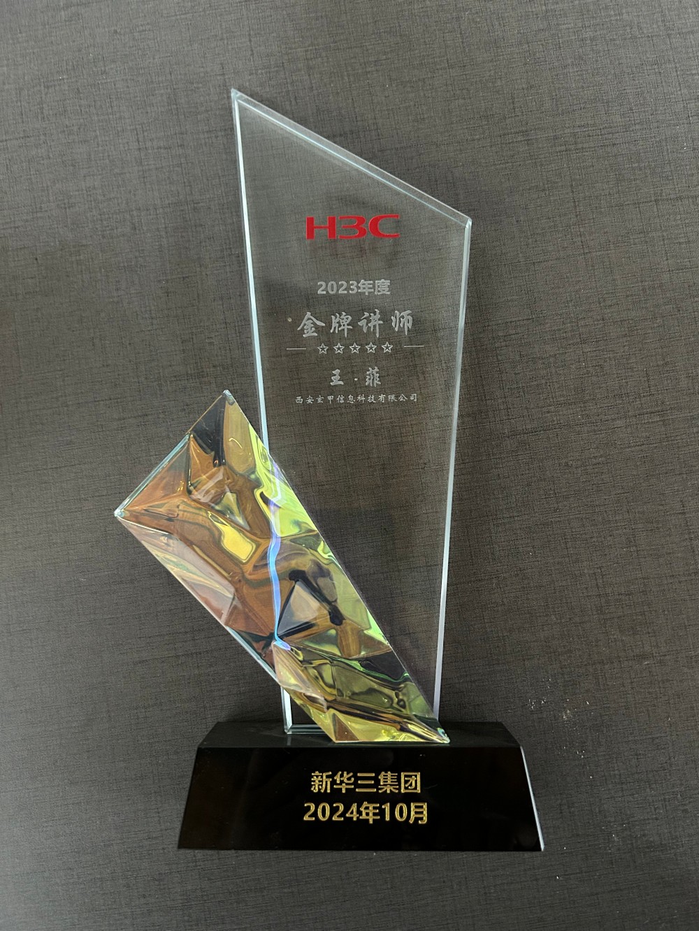 新华三2023年银牌讲师-王菲